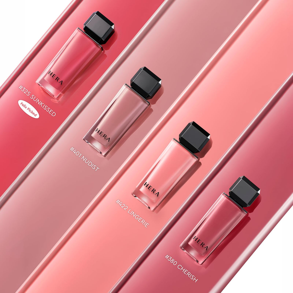 Premium packaging reflects HERA’s luxury lip gloss status.