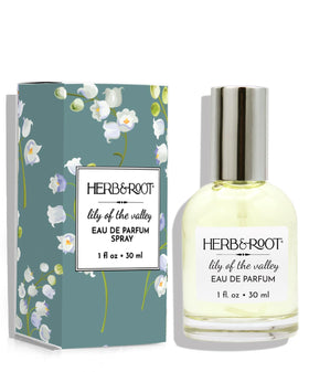 Herb & Root Lily of the Valley packaging highlights vegan cruelty-free beauty