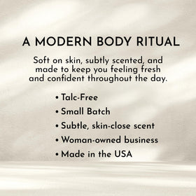 Soft rose scent from Herb & Root Rose Dusting Powder enhances daily routine.