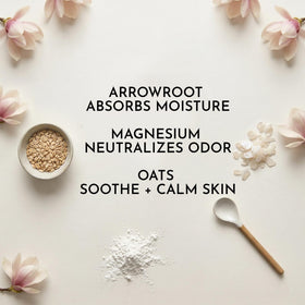 Herb & Root jasmine jar talc-free powder for light fragrance and odor control