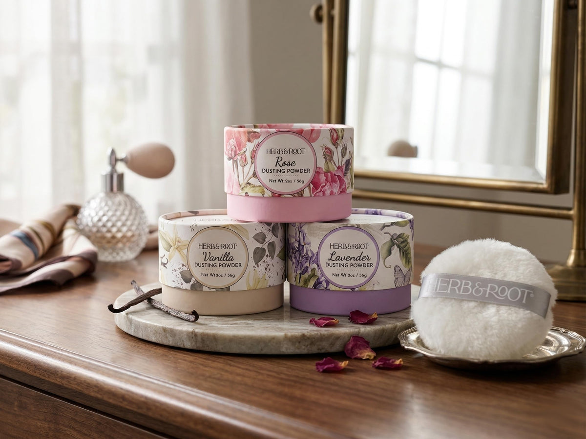 Herb & Root vanilla-pack powder for on-the-go touch-ups