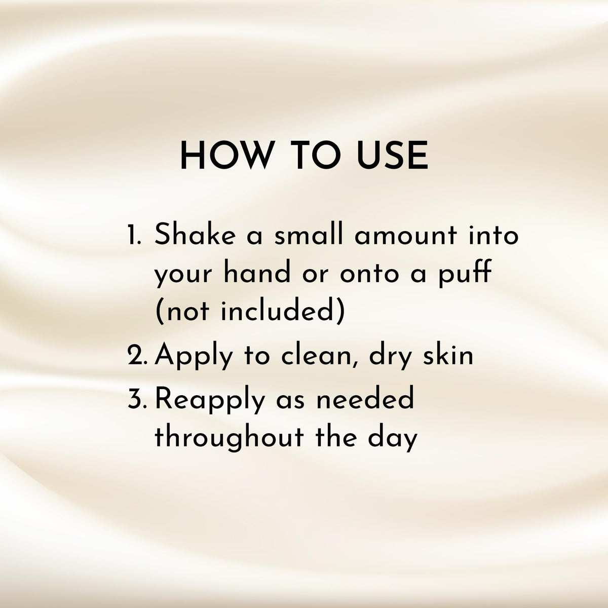 Inner thigh comfort with Herb & Root vanilla dusting powder