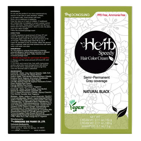 Herb Speedy Color Cream Natural Black UV-filter hint for color longevity.