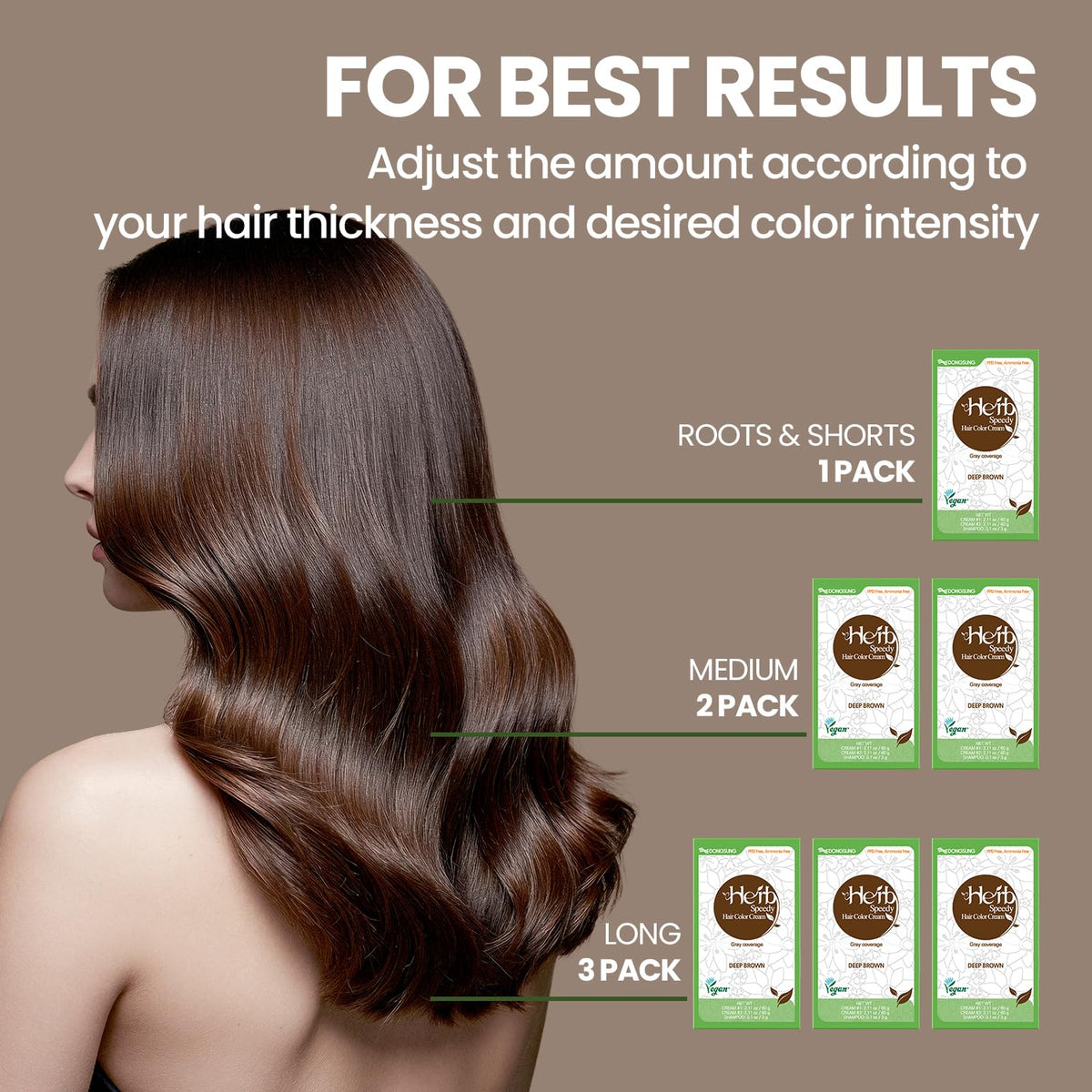 Herb Speedy Color Cream vegan certified and cruelty-free packaging.