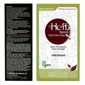 Vegan ingredients label indicating plant-based color option