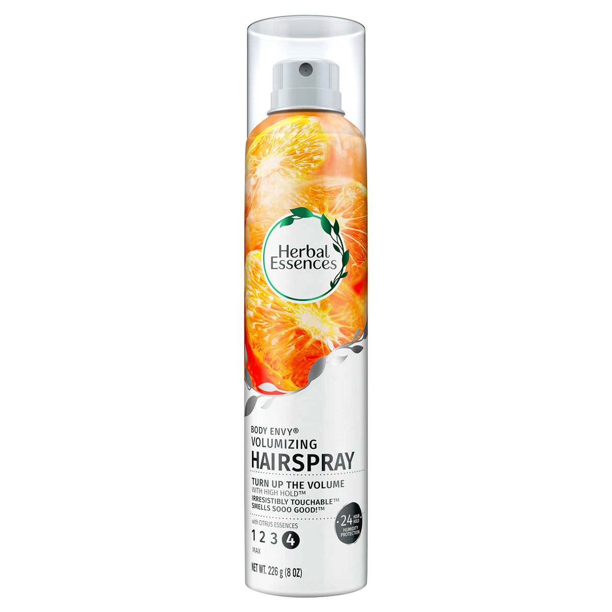 Herbal Essences Body Envy hairspray with citrus essences for lasting lift and shine