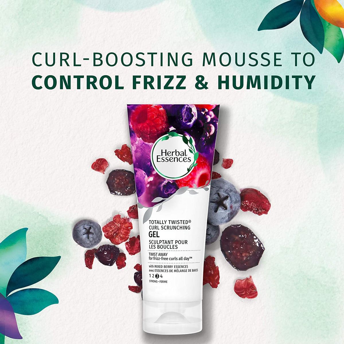 Defined curls achieved with Herbal Essences Totally Twisted Gel