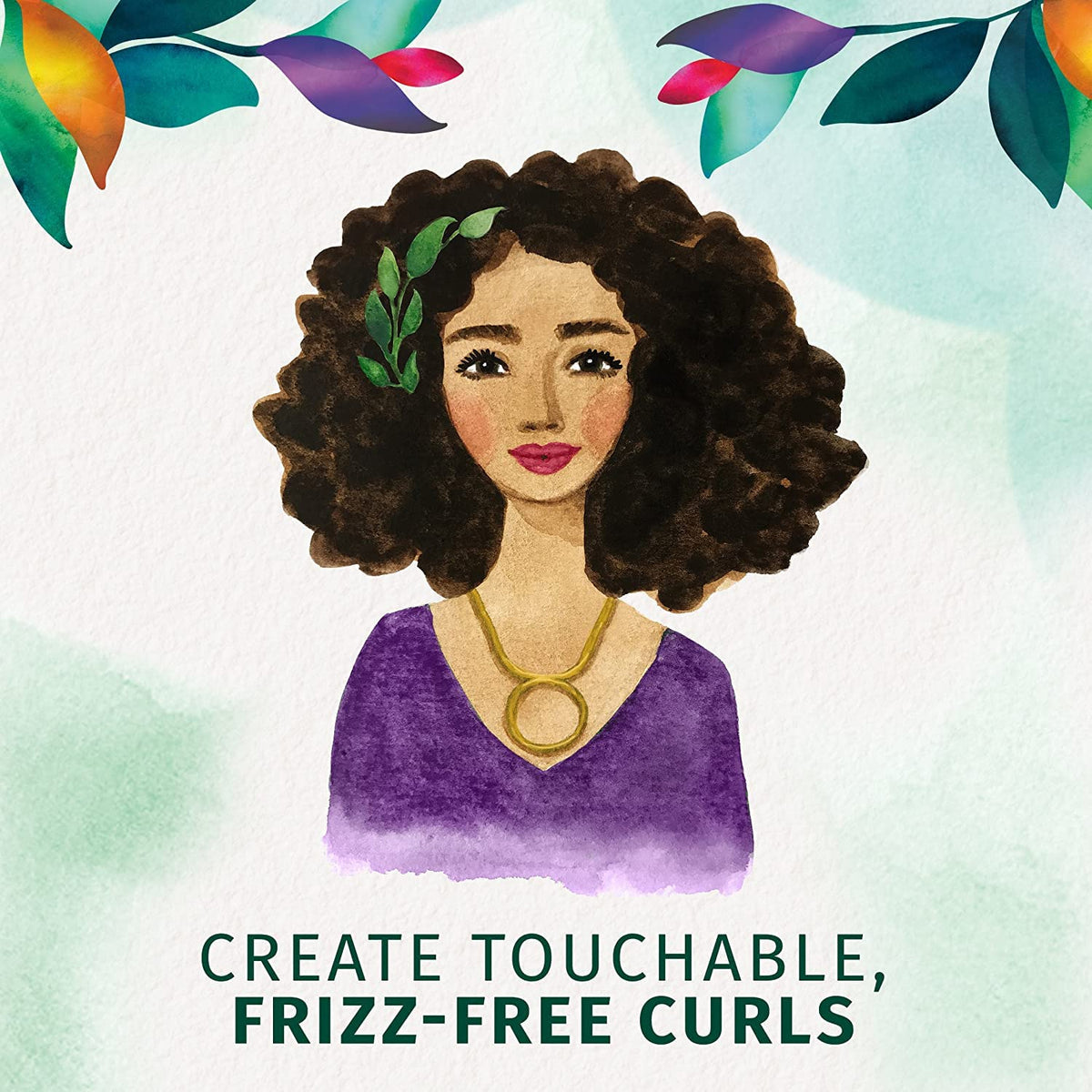 Shiny, defined curls with Herbal Essences Totally Twisted Gel