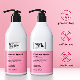 Color-treated hair with Herbalosophy for shine and protection