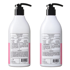 Shiny, healthy-looking hair after washing with Herbalosophy set