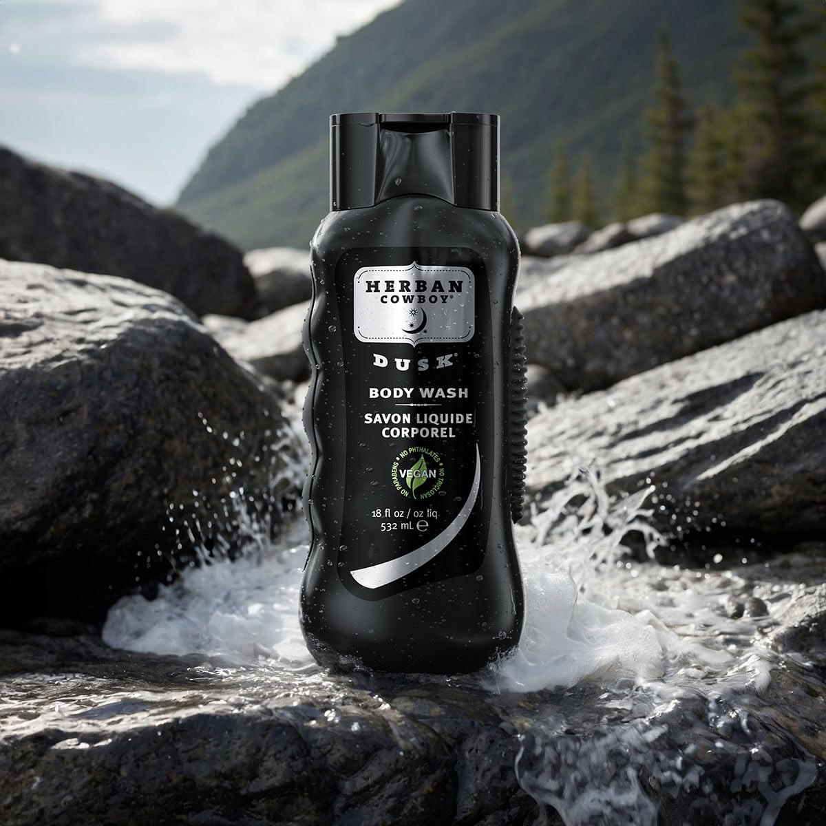 Herban Cowboy Dusk bottle phthalate-free design for skin-friendly cleansing