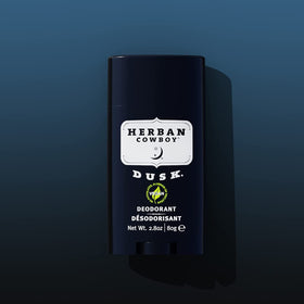 Close-up of DUSK stick shows smooth glide for comfortable application.