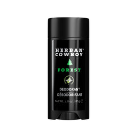 Herban Cowboy Forest Aloe Infused Deodorant bottle with forest notes for daily freshness.