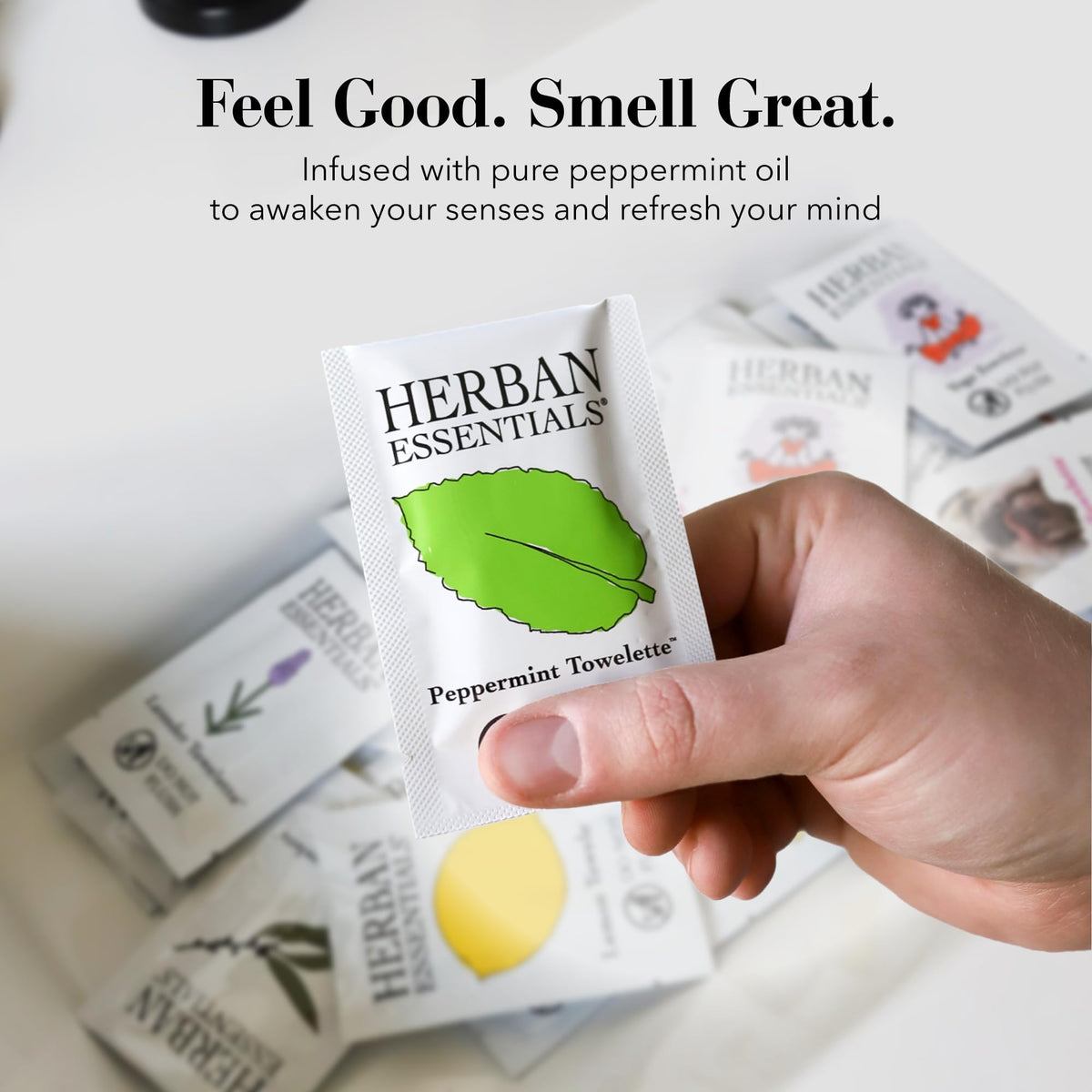 Aromatherapy peppermint scent for a brisk, energizing moment.