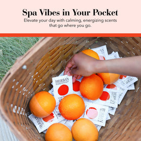 Herban Essentials orange wipes are disposable and stay moist between uses.