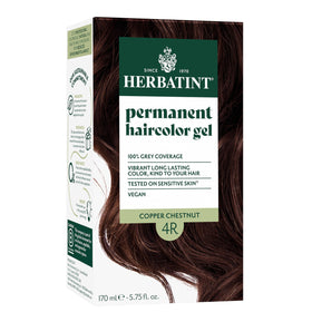 Herbatint 4R Copper Chestnut shade swatch showing natural copper tones and depth