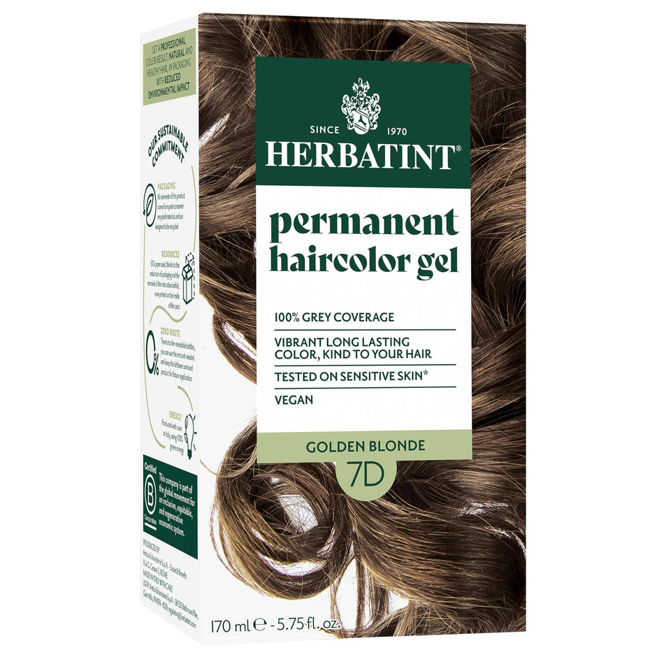 Herbatint 7D Golden Blonde bottle for natural at-home color