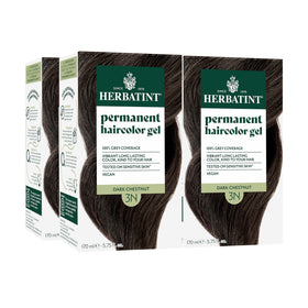 Herbatint dye-application for natural, even gray coverage.