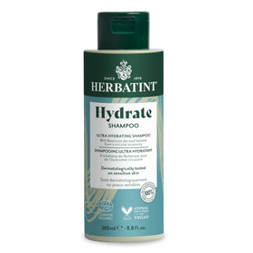 Herbatint Hydrate Shampoo bottle pour for deep hydration and smooth hair