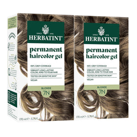 Herbatint packaging shows eco-friendly 2-pack design for sustainability.