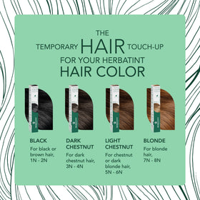 Herbatint travel-size tube fits purse and grooming kit for on-the-go touch-ups.