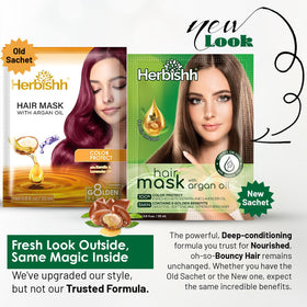 Herbishh Argan Hair Mask argan oil close-up for hydration