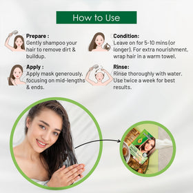 Herbishh Argan Hair Mask rinse to reveal soft tresses