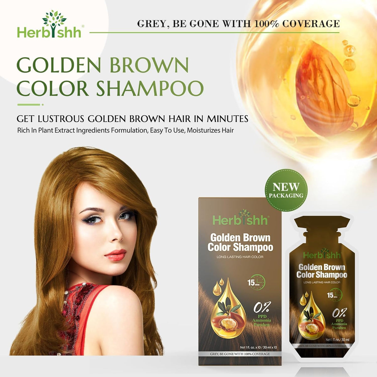Herbishh Keratin-hydration supports healthy-looking hair while coloring.