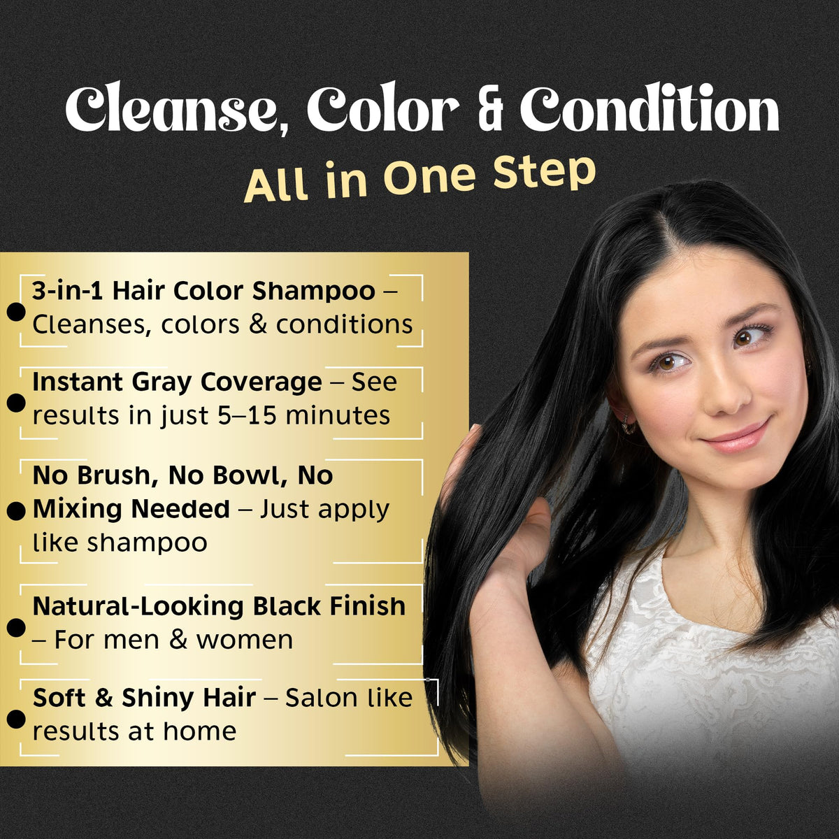 Herbishh Olive oil softness segment highlights hair softness and strength.