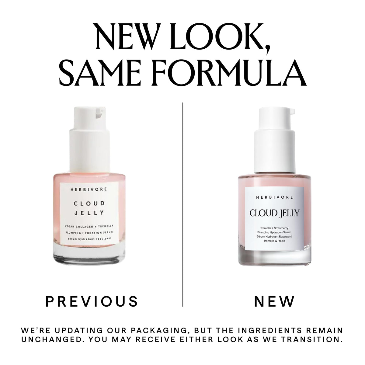 HERBIVORE Cloud Jelly serum delivers a dewy glow after application.