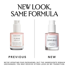 HERBIVORE Cloud Jelly serum delivers a dewy glow after application.