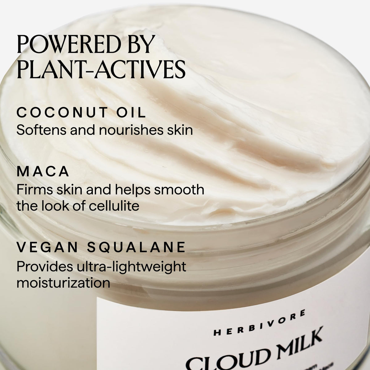 Close-up of creamy texture that melts into skin.