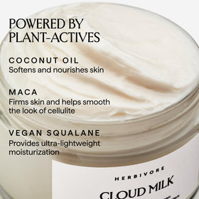 Close-up of creamy texture that melts into skin.