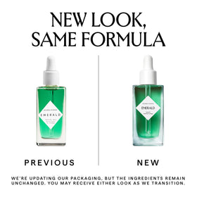 HERBIVORE Emerald Facial Oil bottle dropper, ready for easy, quick-absorbing hydration.