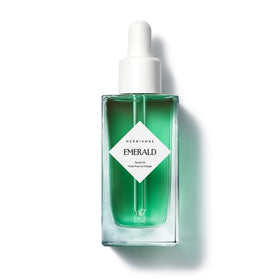 HERBIVORE Emerald Facial Oil bottle front, showcasing calming, hydrating formula for stressed skin.
