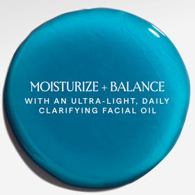 HERBIVORE Lapis Blue Tansy Oil texture on hand demonstrates absorption