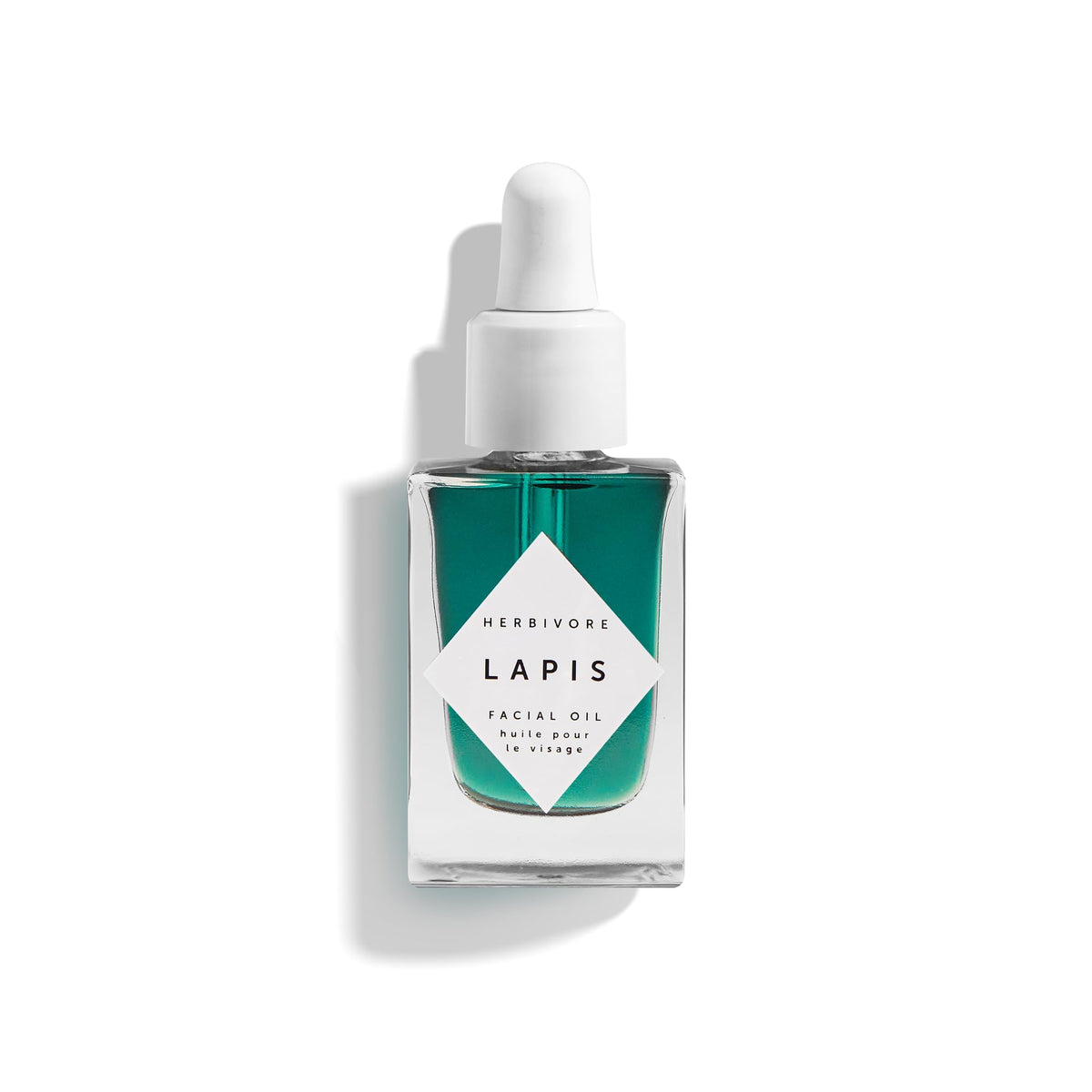 HERBIVORE Lapis Facial Oil bottle with clean packaging for calm skin.