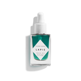 HERBIVORE Lapis Facial Oil bottle with clean packaging for calm skin.