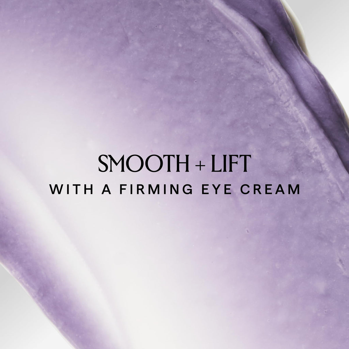 Close-up of eye area shows instant smoothing and lift potential