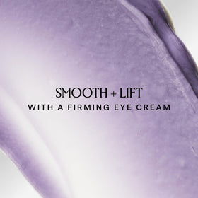 Close-up of eye area shows instant smoothing and lift potential