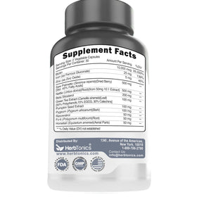 Herbtonics bottle pour shot showing easy daily dosing routine