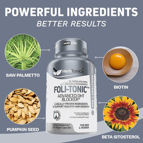 Herbtonics vegan non GMO packaging highlighting pure quality