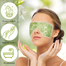 Hercicy eye mask worn on face delivering full coverage and calm focus.