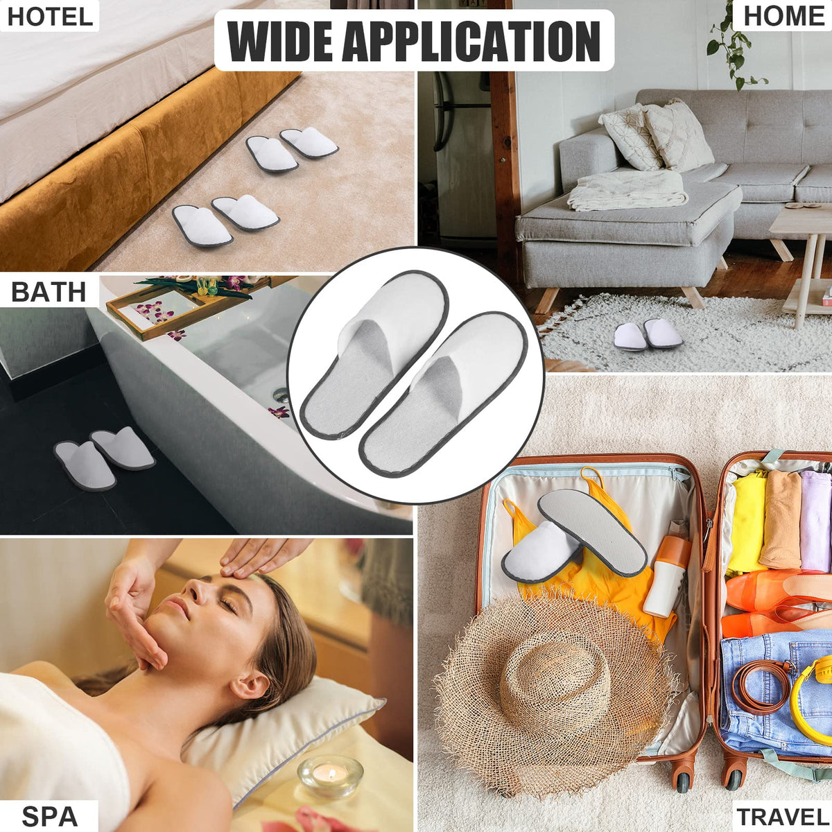 Hercicy disposable slippers ideal for hotels, weddings, and travel