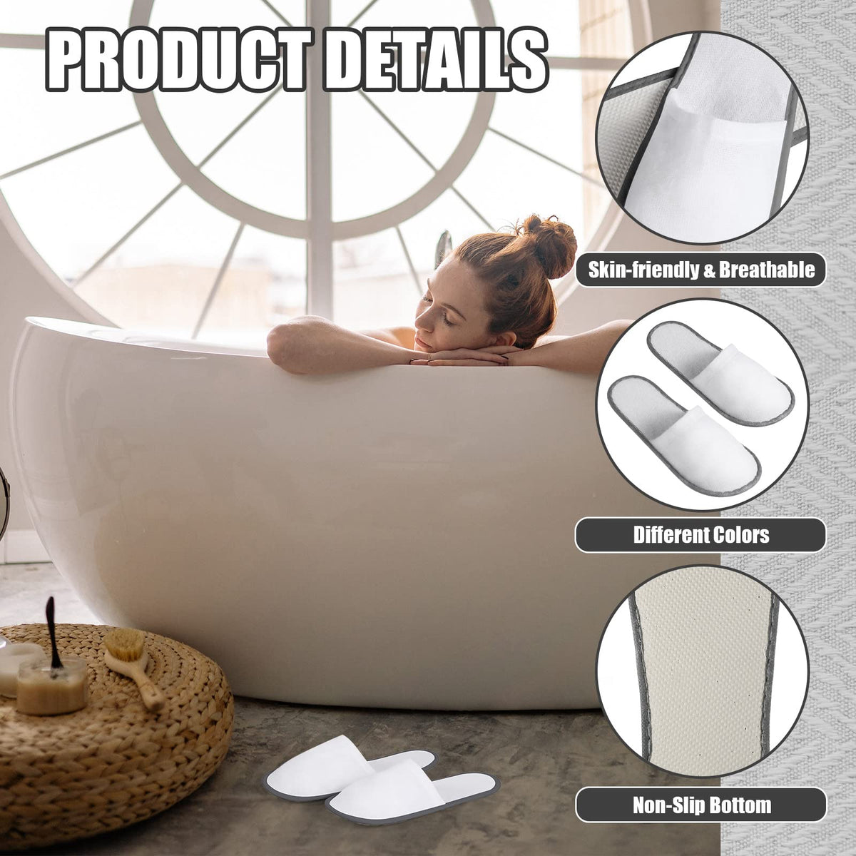 Hercicy unisex spa slippers suit men and women equally