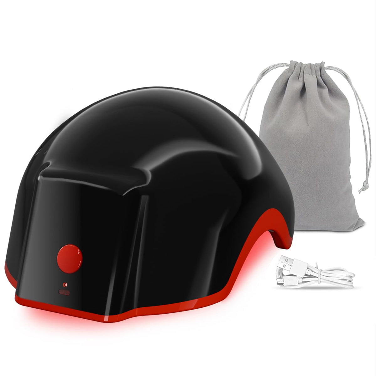 Herean Laser Cap with broad diode coverage for thorough scalp stimulation.
