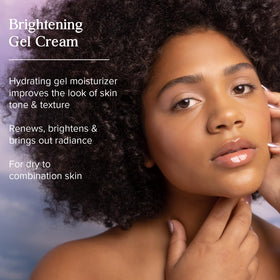 HERITAGE STORE Aura Glow gel-cream-application shows smooth texture for radiant skin.