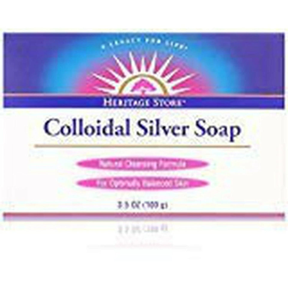 Heritage Store Colloidal Silver Soap bars offer gentle daily cleansing with handmade care.