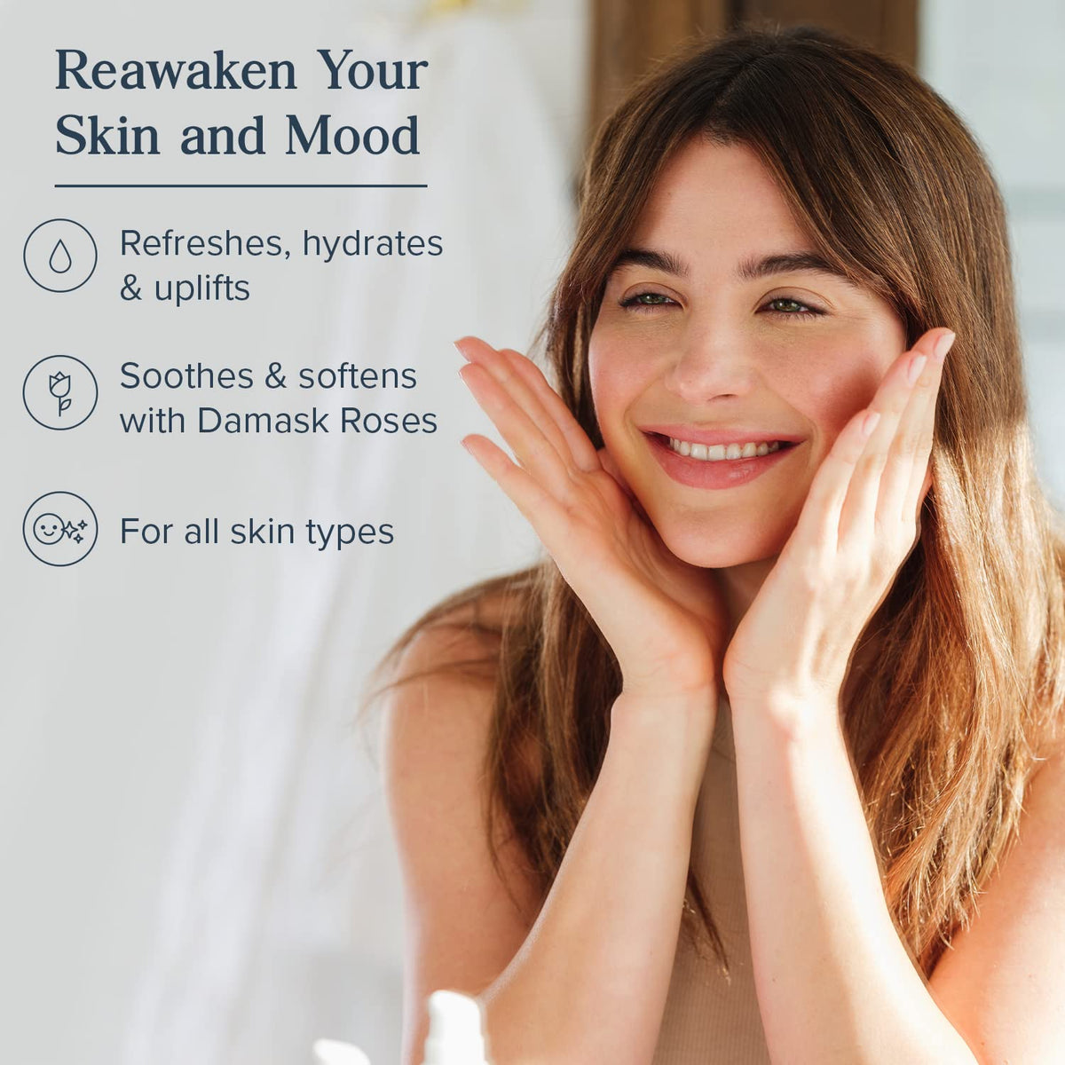 Heritage Store Rosewater rose-petals-closeup highlights Damask aroma and gentle fragrance