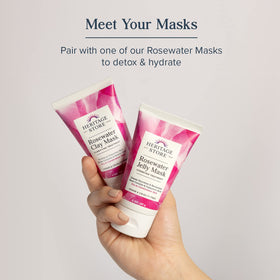 HERITAGE STORE Rosewater Serum packaged in PCR recycled bottle for sustainability